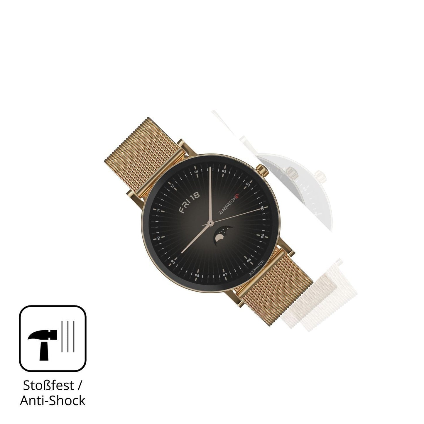 2x 9H Schutzfolie matt für Zenwatch Venice Pro 2.0 (4)