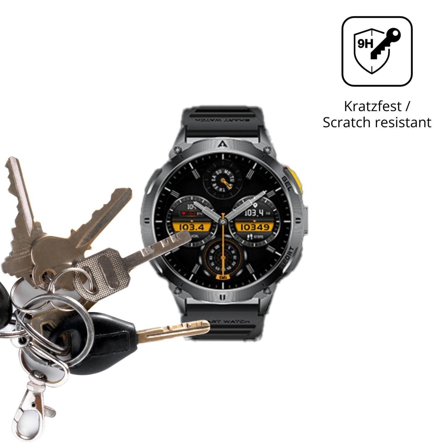 2x 9H Schutzfolie für FITFLEX EF14 Panzerfolie (3)