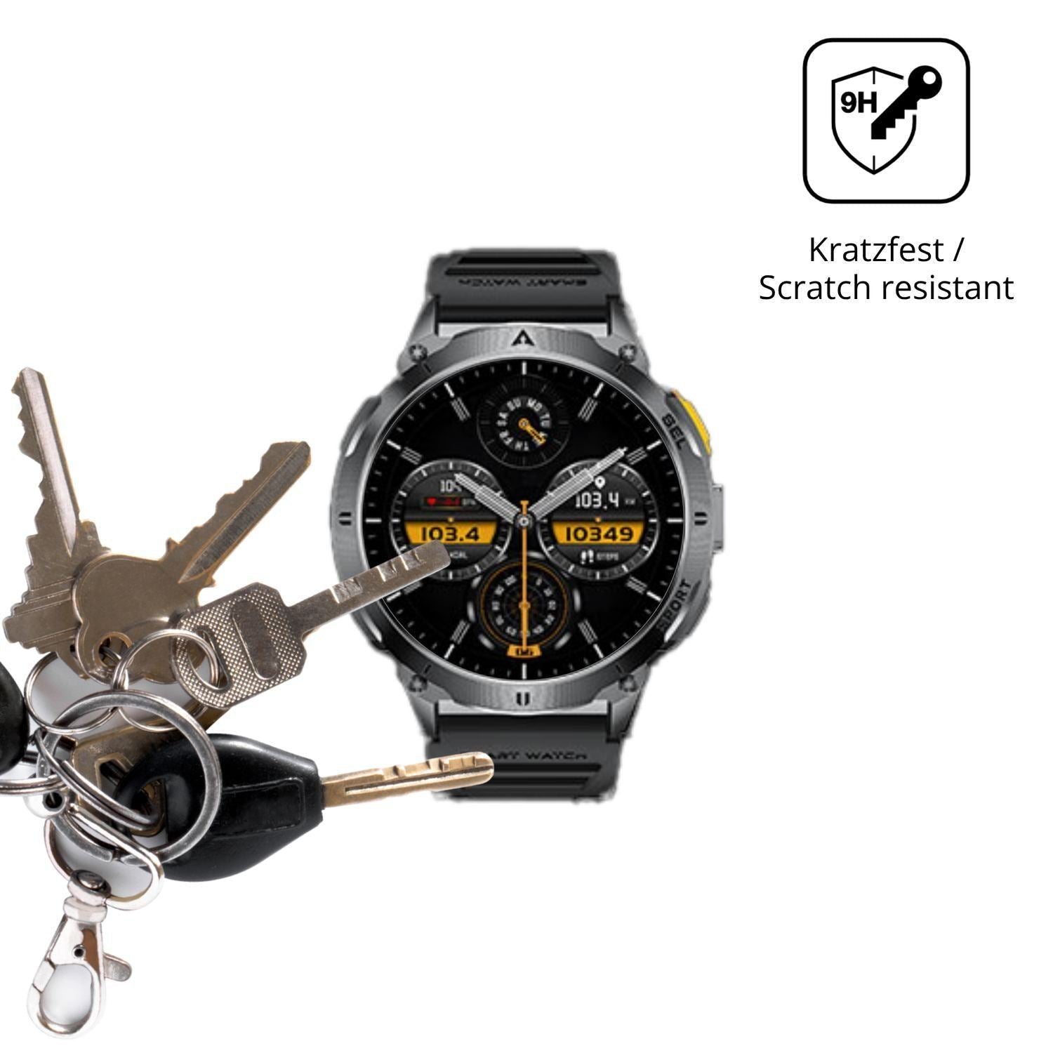 2x 9H Schutzfolie für FITFLEX EF14 Panzerfolie (3)