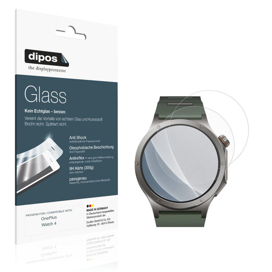 2x 9H Schutzfolie matt für OnePlus Watch 4 Panzerf (1)