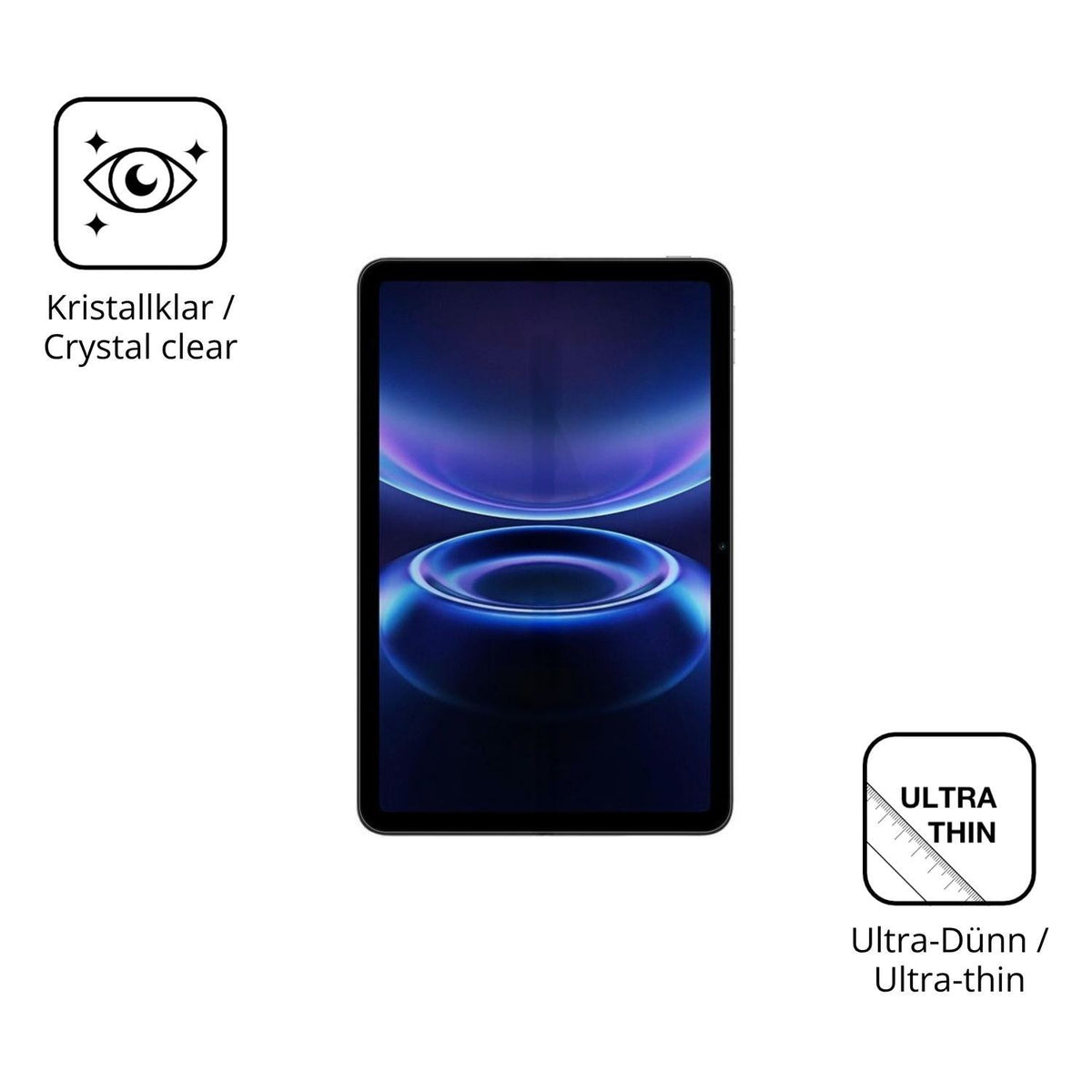 2x Schutzfolie klar für Redmi Pad 2 SE Display-Sch (5)