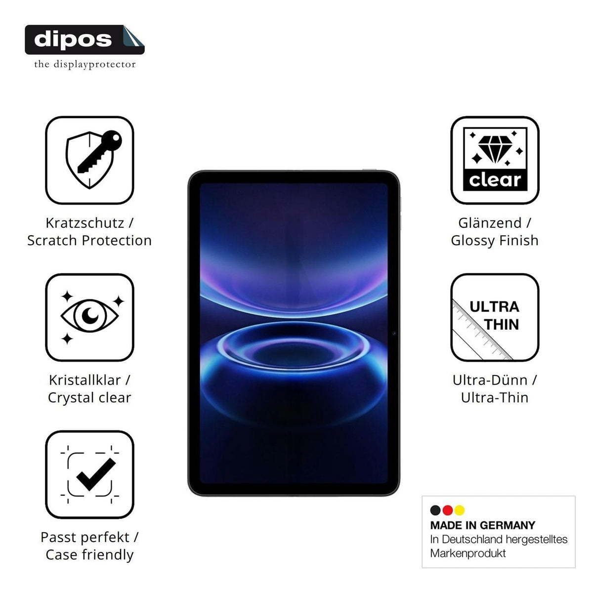 2x Schutzfolie klar für Redmi Pad 2 SE Display-Sch (7)