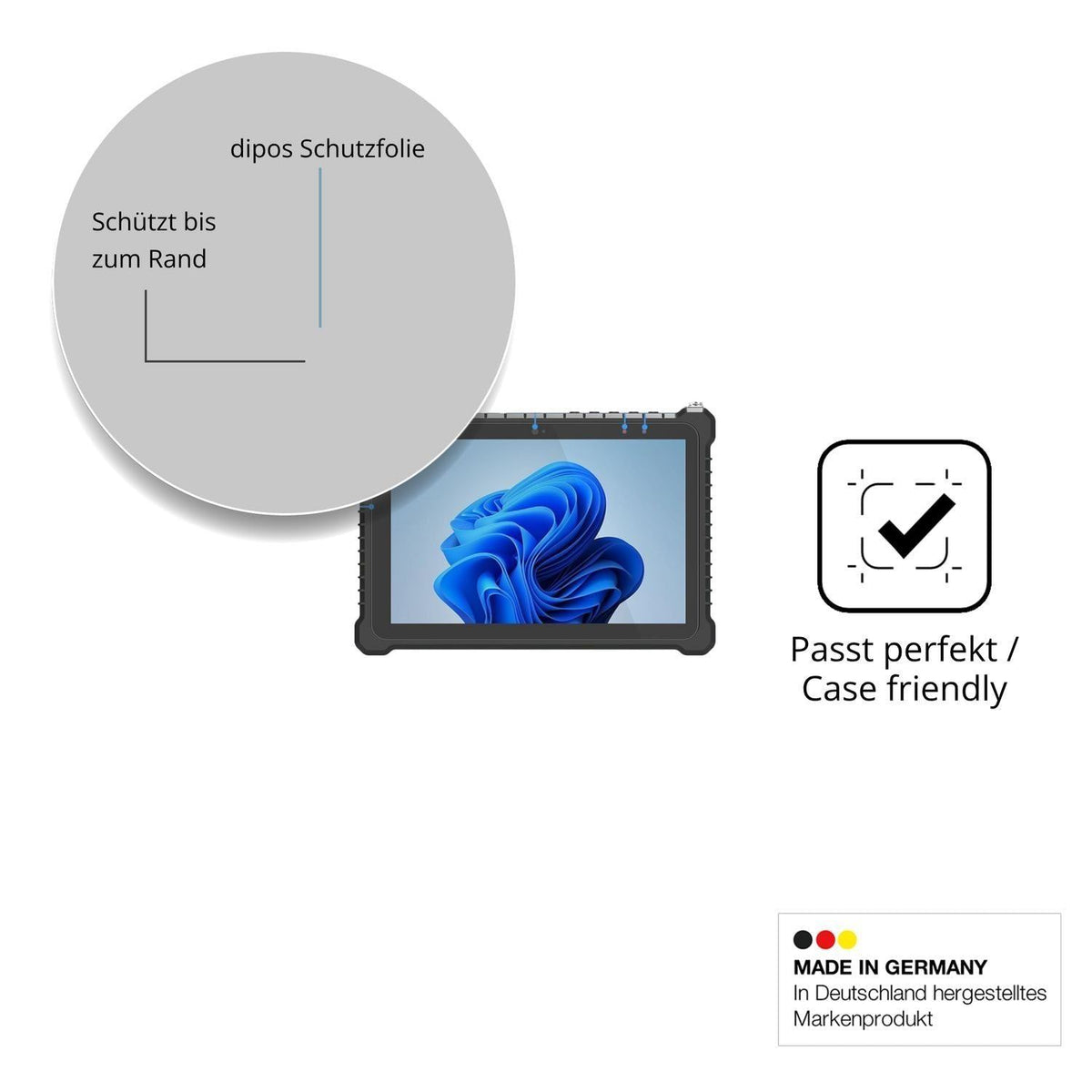 2x 9H Schutzfolie für NORQIN 10.1 Rugged Tablet N5 (6)