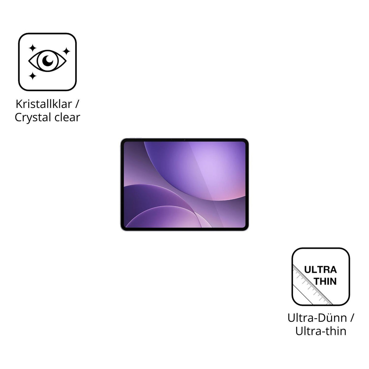 2x Schutzfolie klar für Oppo Pad 5 Display-Schutzf (5)