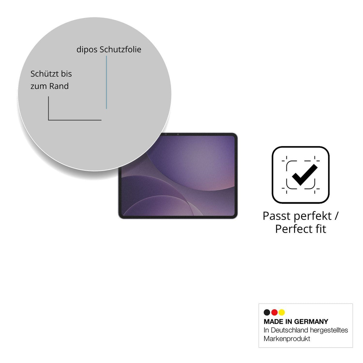Blickschutzfolie für Oppo Pad 5 matt Schutzfolie P (4)