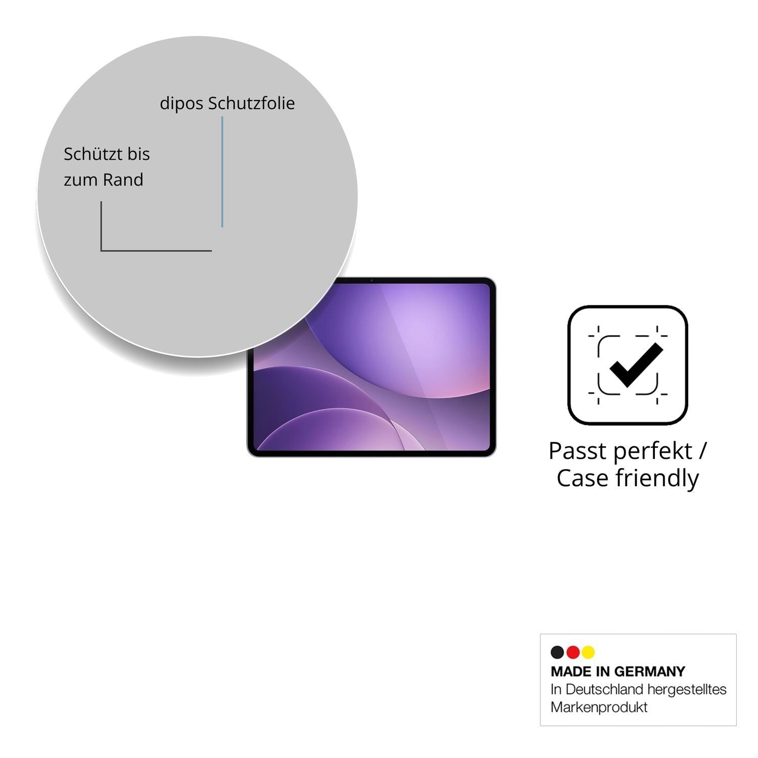 2x 9H Schutzfolie für Oppo Pad 5 Panzerfolie (6)