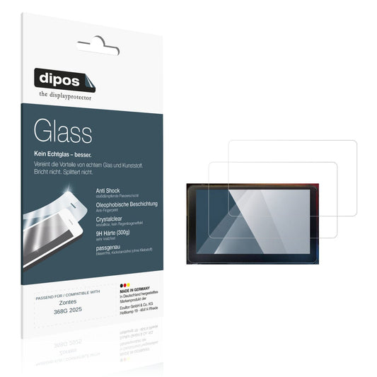 2x 9H Schutzfolie für Zontes 368G 2025 Panzerfolie (1)