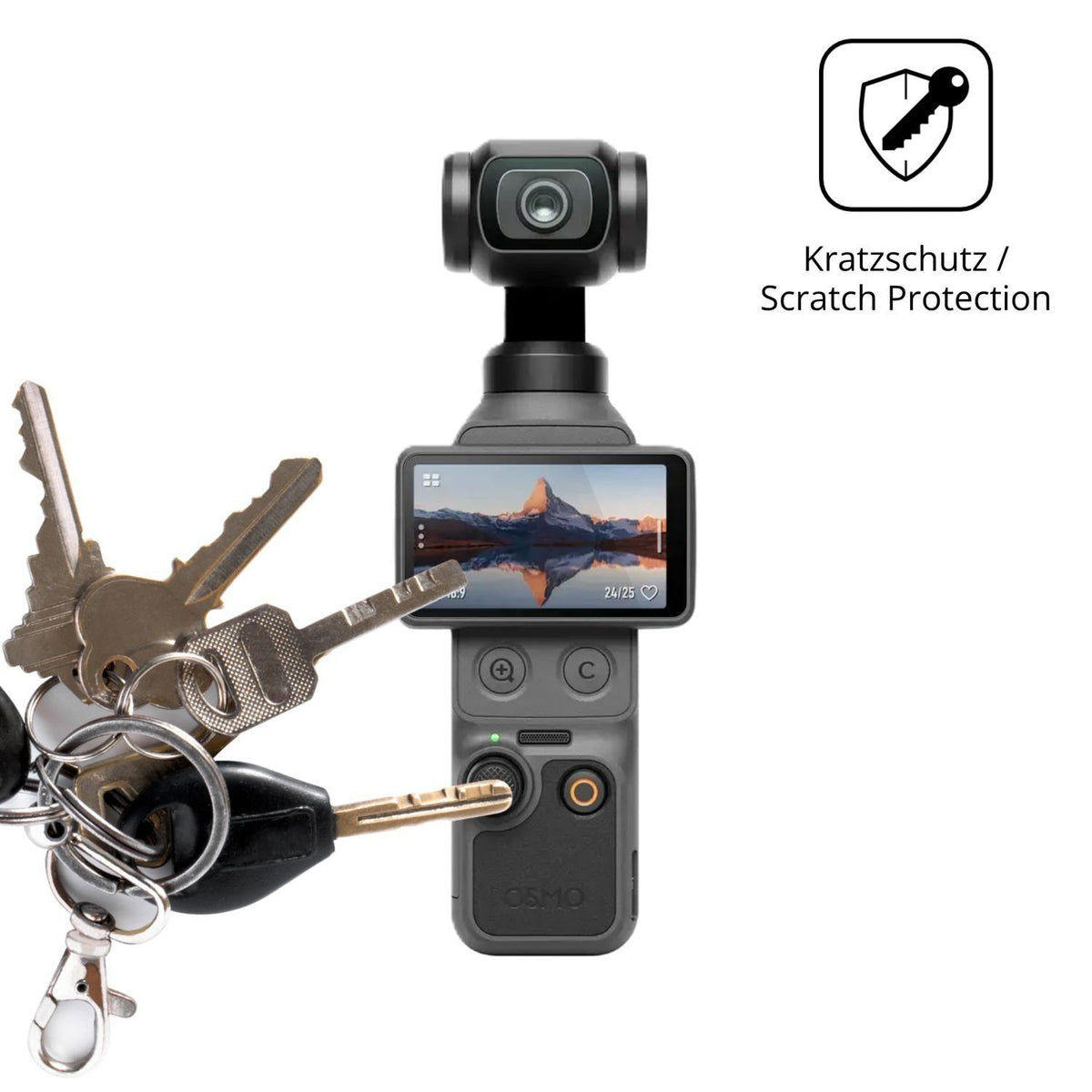4x Schutzfolie klar für DJI Osmo Pocket 4 Display- (4)