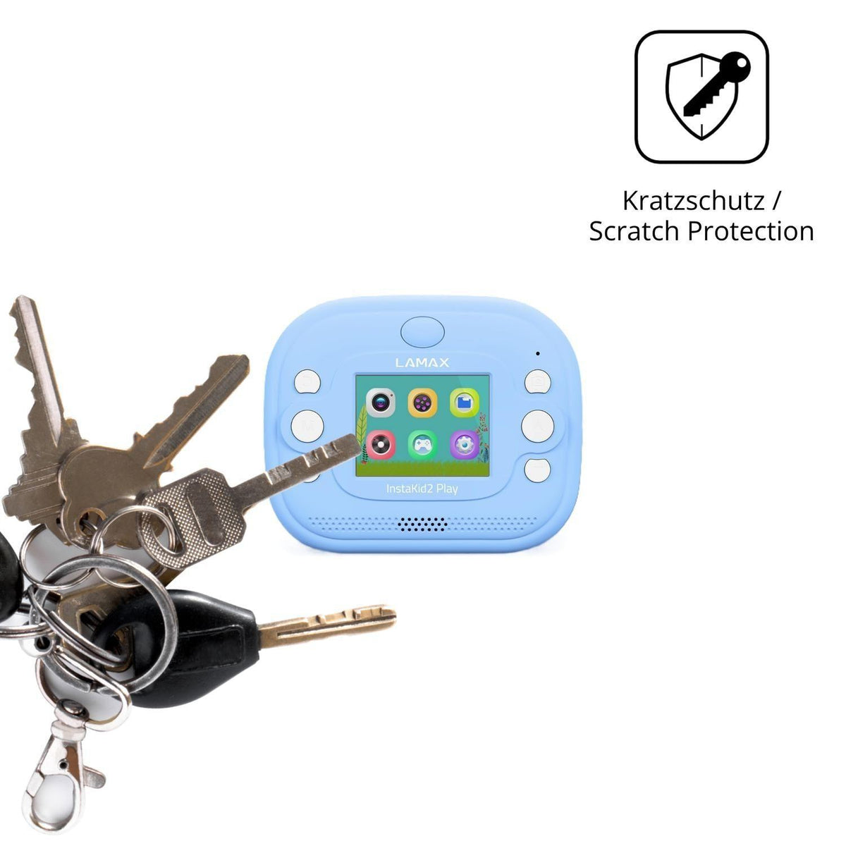 4x Schutzfolie klar für Lamax InstaKid2 Play Displ (4)