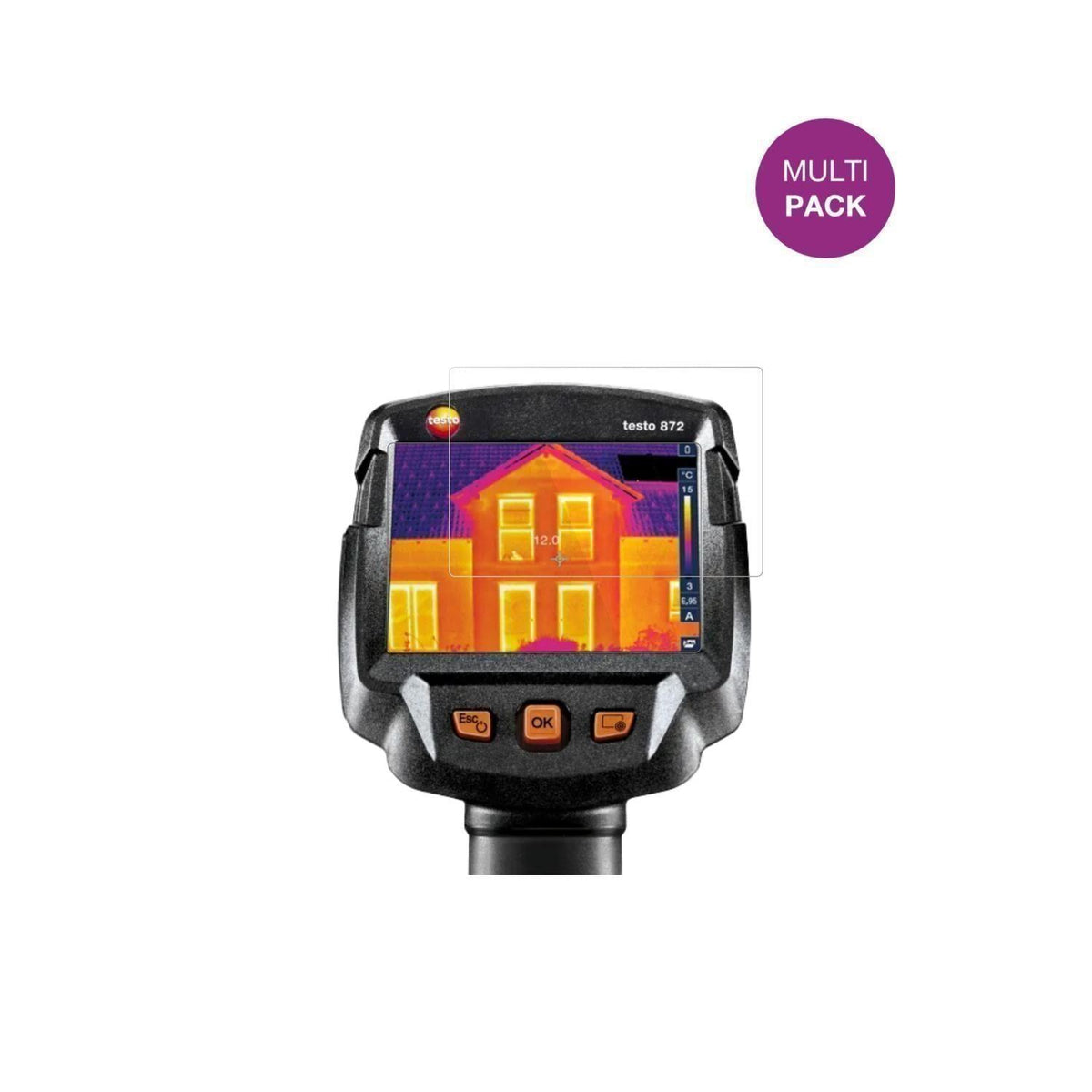 4x Schutzfolie klar für Testo 872 Display-Schutzfo (2)
