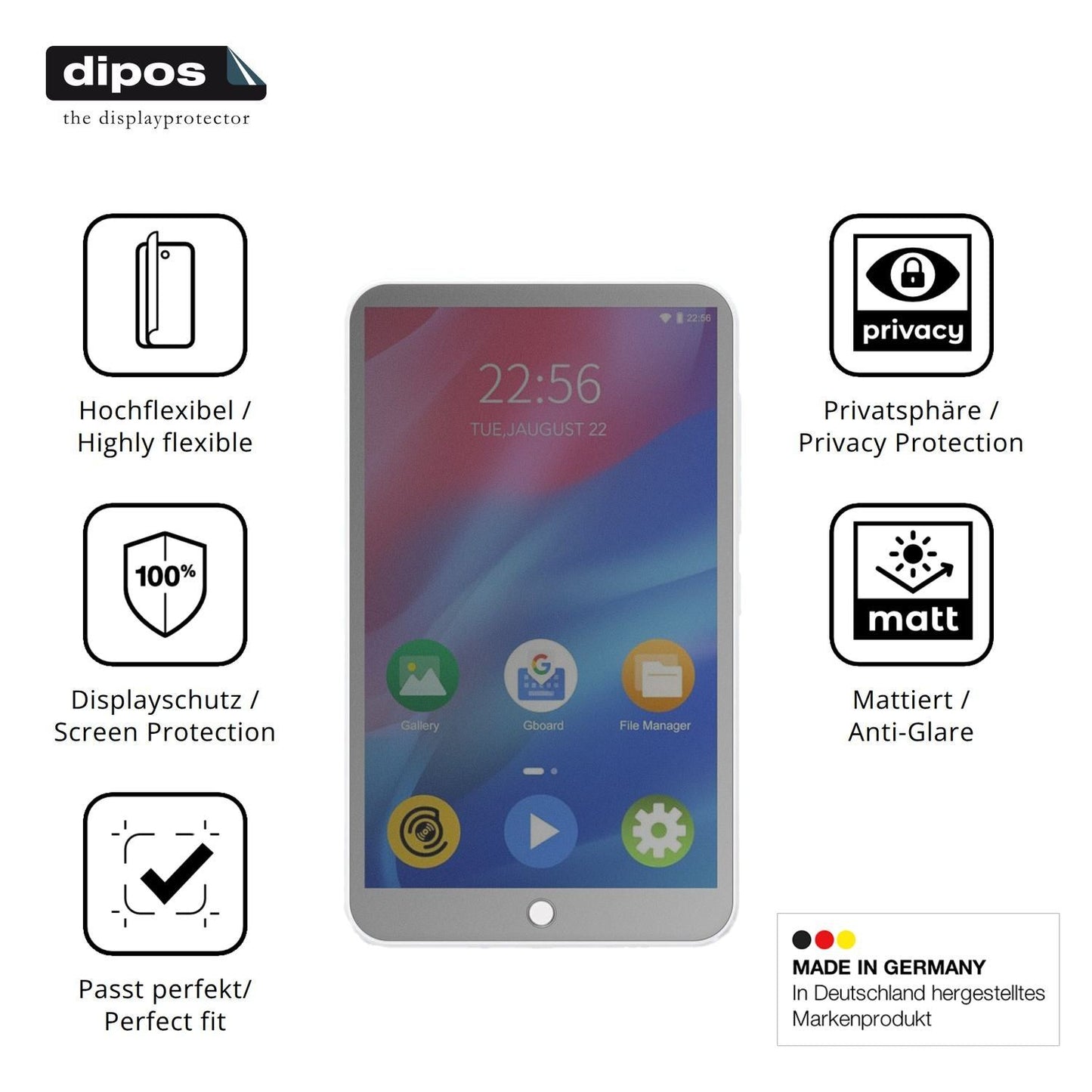 Full Cover Privacy Blickschutzfolie für MECHEN H1  (5)