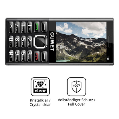 2x 3D Full Cover Schutzfolie für Guwet P8 (5)