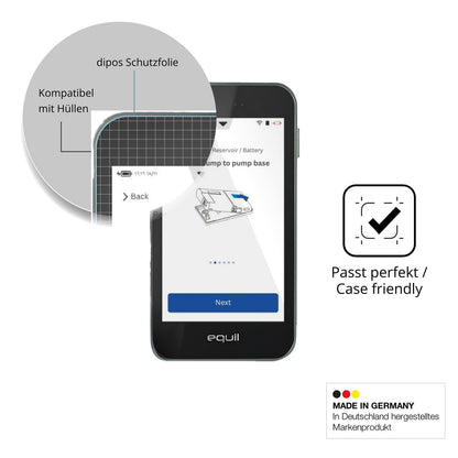 4x Schutzfolie klar für Equil S Patch 300U PDA Dis (6)
