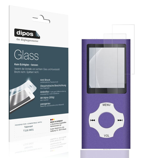 2x 9H Schutzfolie matt für Tabmart T116 M01 Panzer (1)