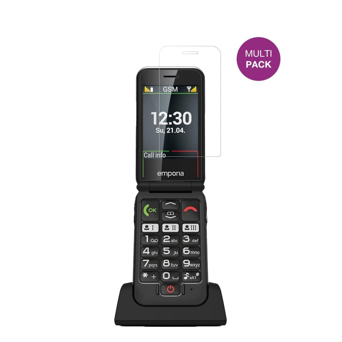 4x Schutzfolie klar für Emporia JOY 2G Display-Sch (2)
