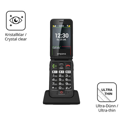 4x Schutzfolie klar für Emporia JOY 2G Display-Sch (5)