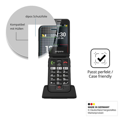 4x Schutzfolie klar für Emporia JOY 2G Display-Sch (6)