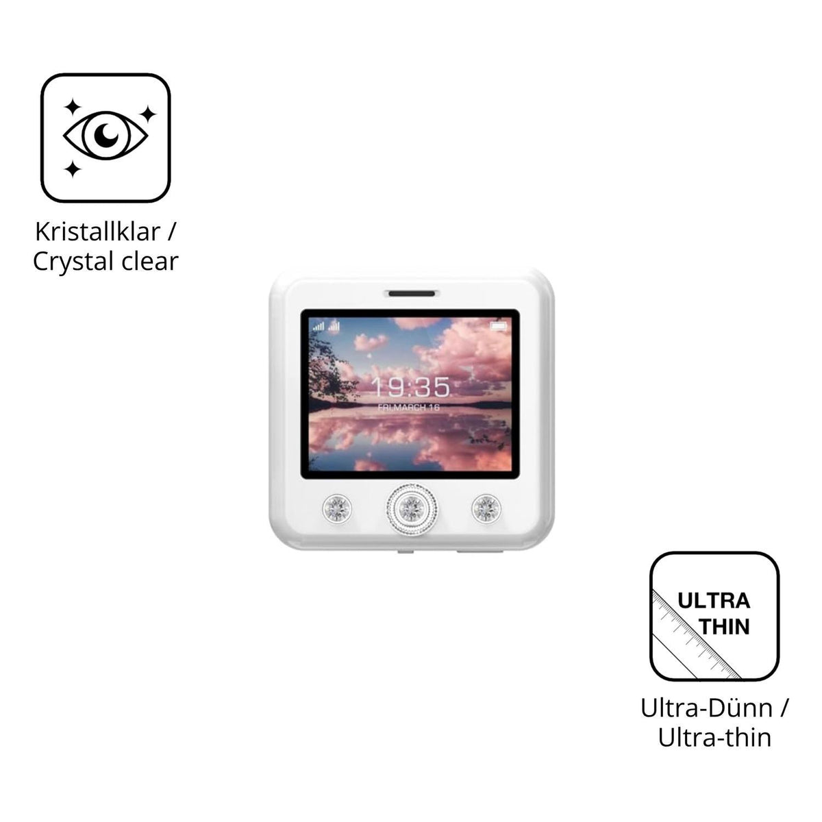 4x Schutzfolie klar für Onestyle Diamond Display-S (5)