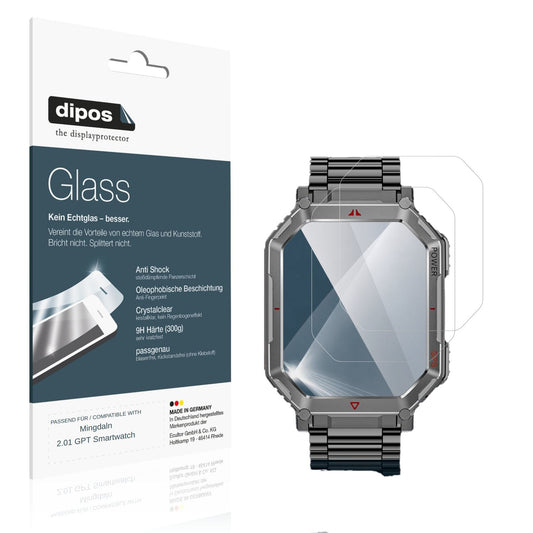 2x 9H Schutzfolie für Mingdaln 2.01 GPT Smartwatch (1)