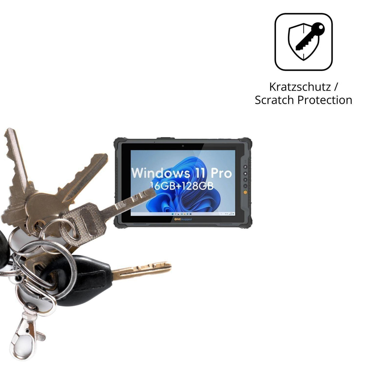 2x Schutzfolie klar für ONERugged M20A Display-Sch (4)