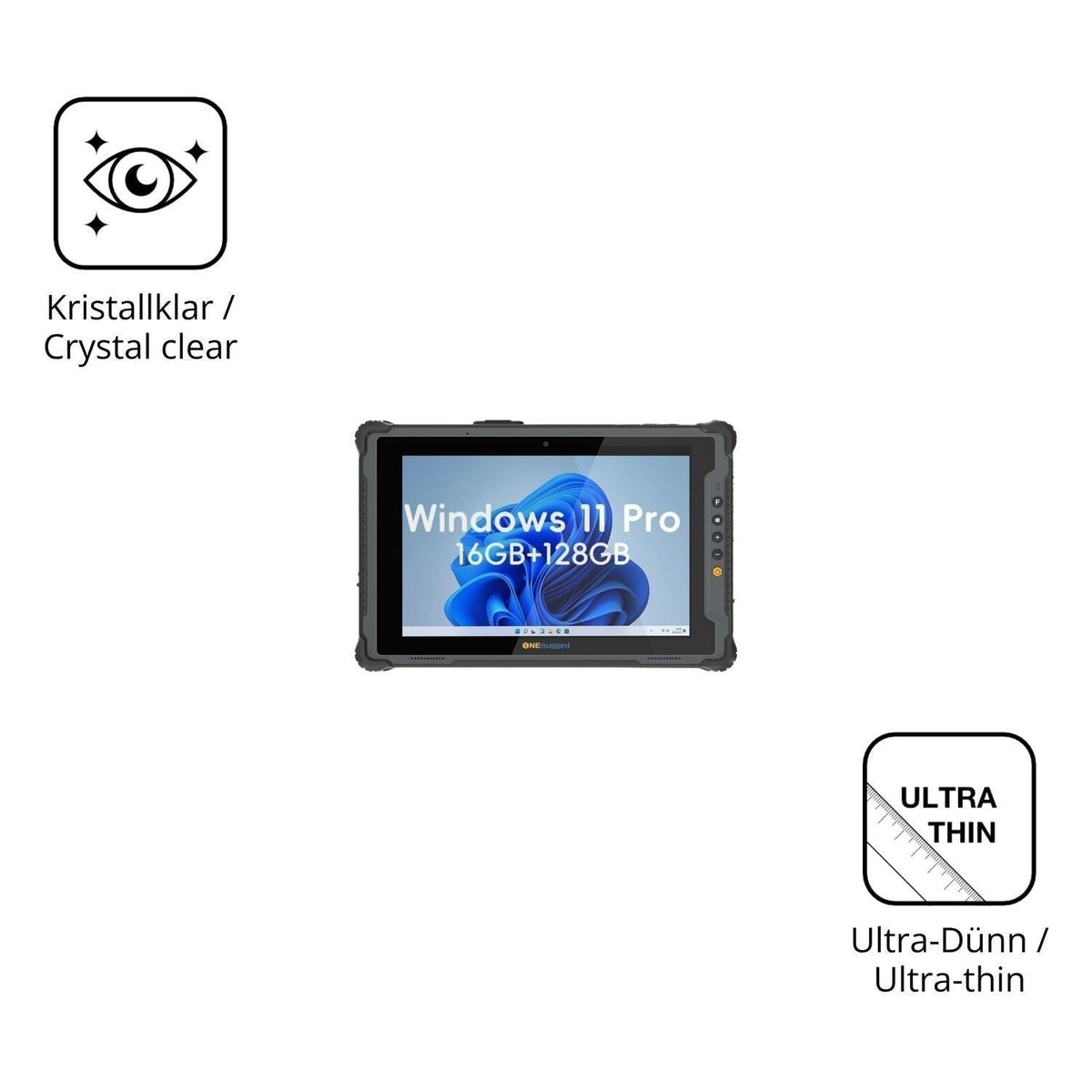 2x Schutzfolie klar für ONERugged M20A Display-Sch (5)