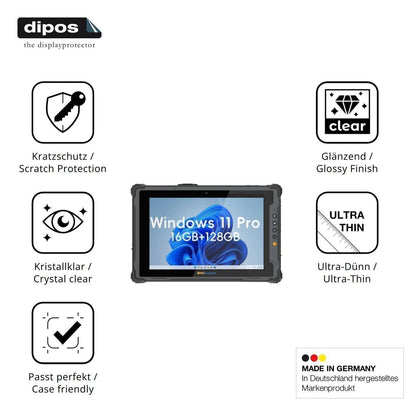 2x Schutzfolie klar für ONERugged M20A Display-Sch (7)