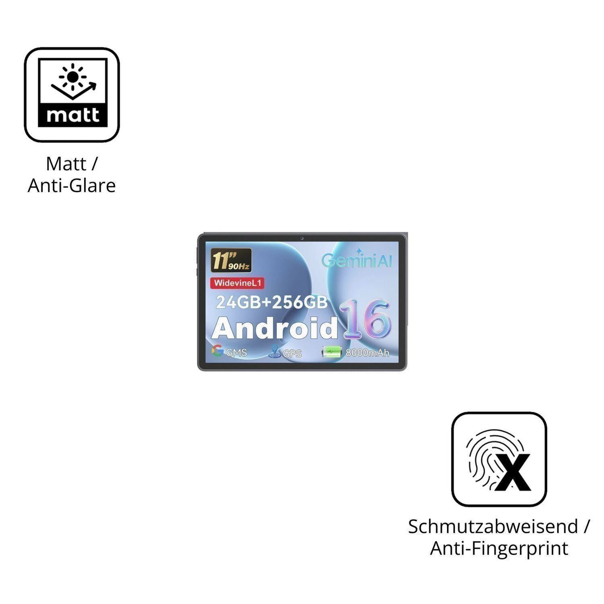 2x Schutzfolie matt für Hasskya M70 Display-Schutz (5)