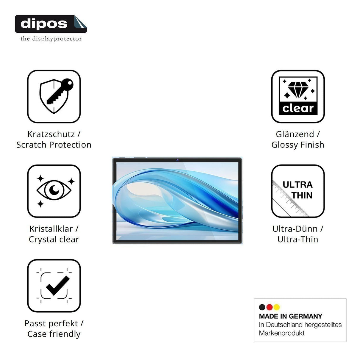 2x Schutzfolie klar für ZIOVO E6 Display-Schutzfol (7)