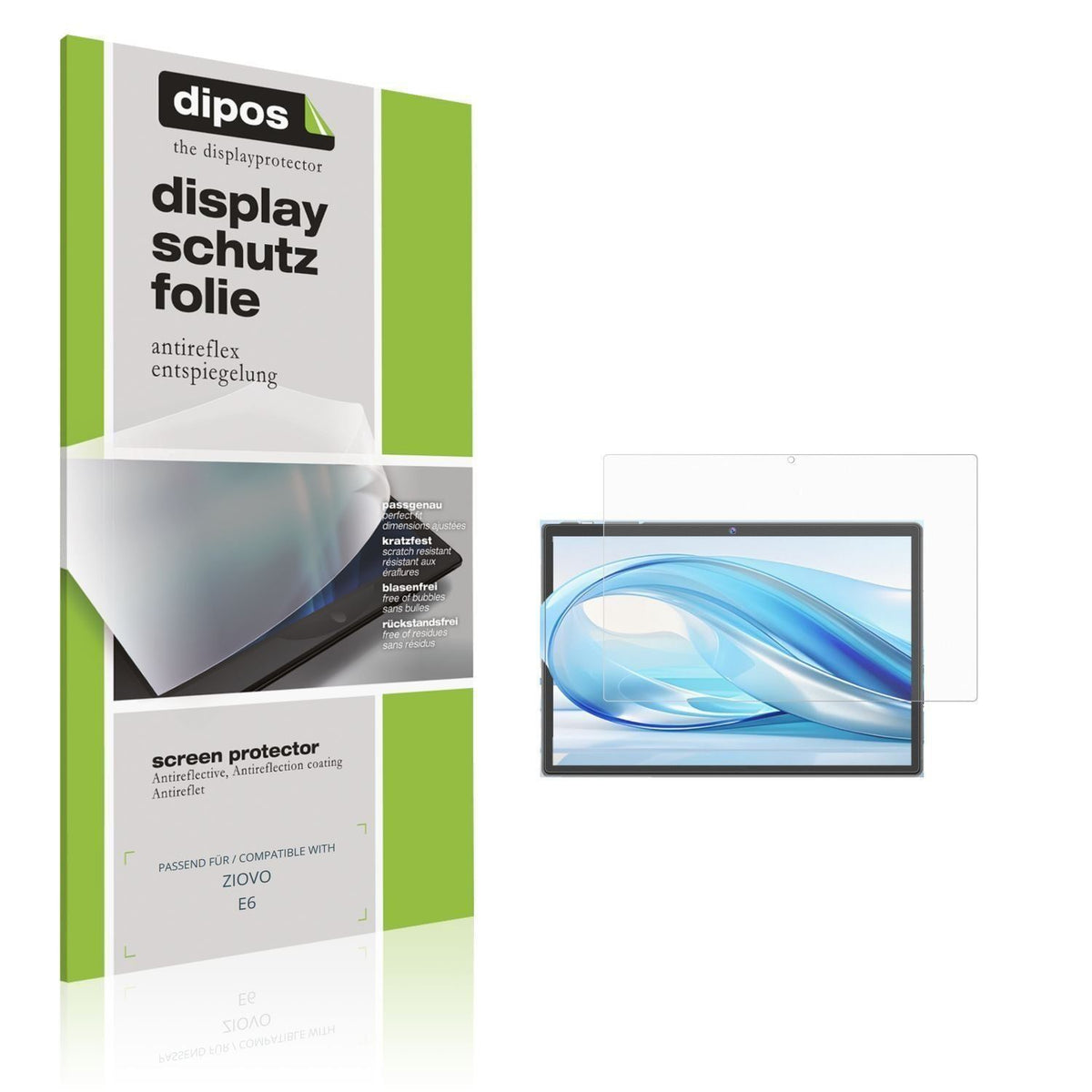 2x Schutzfolie matt für ZIOVO E6 Display-Schutzfol (1)