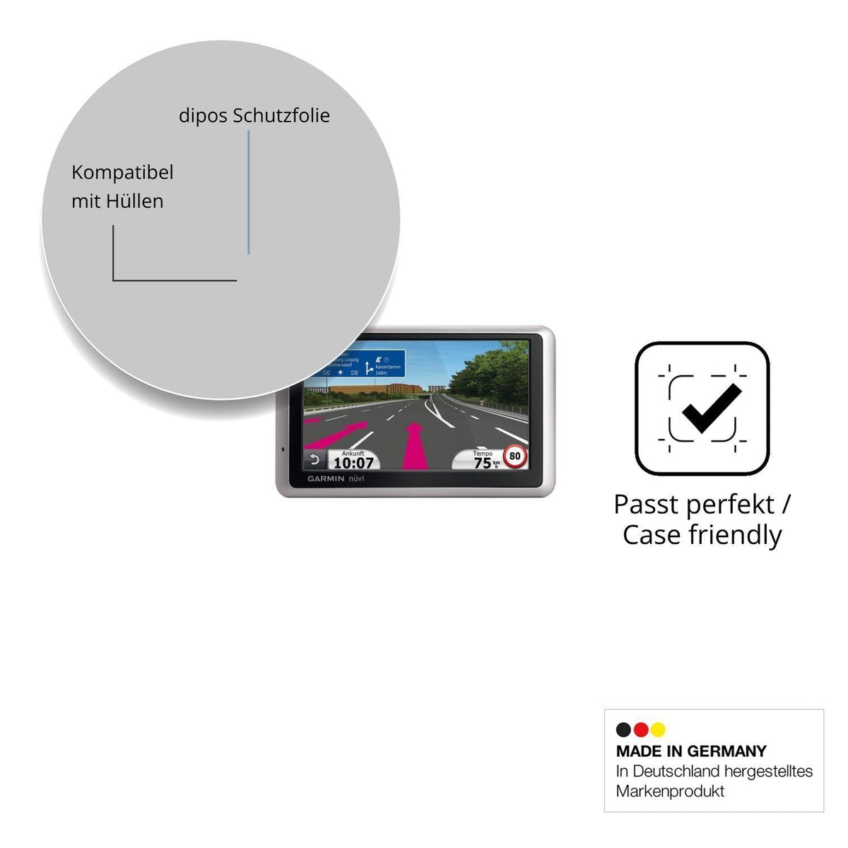 2x Schutzfolie klar für Garmin nüvi 1340T Display- (6)