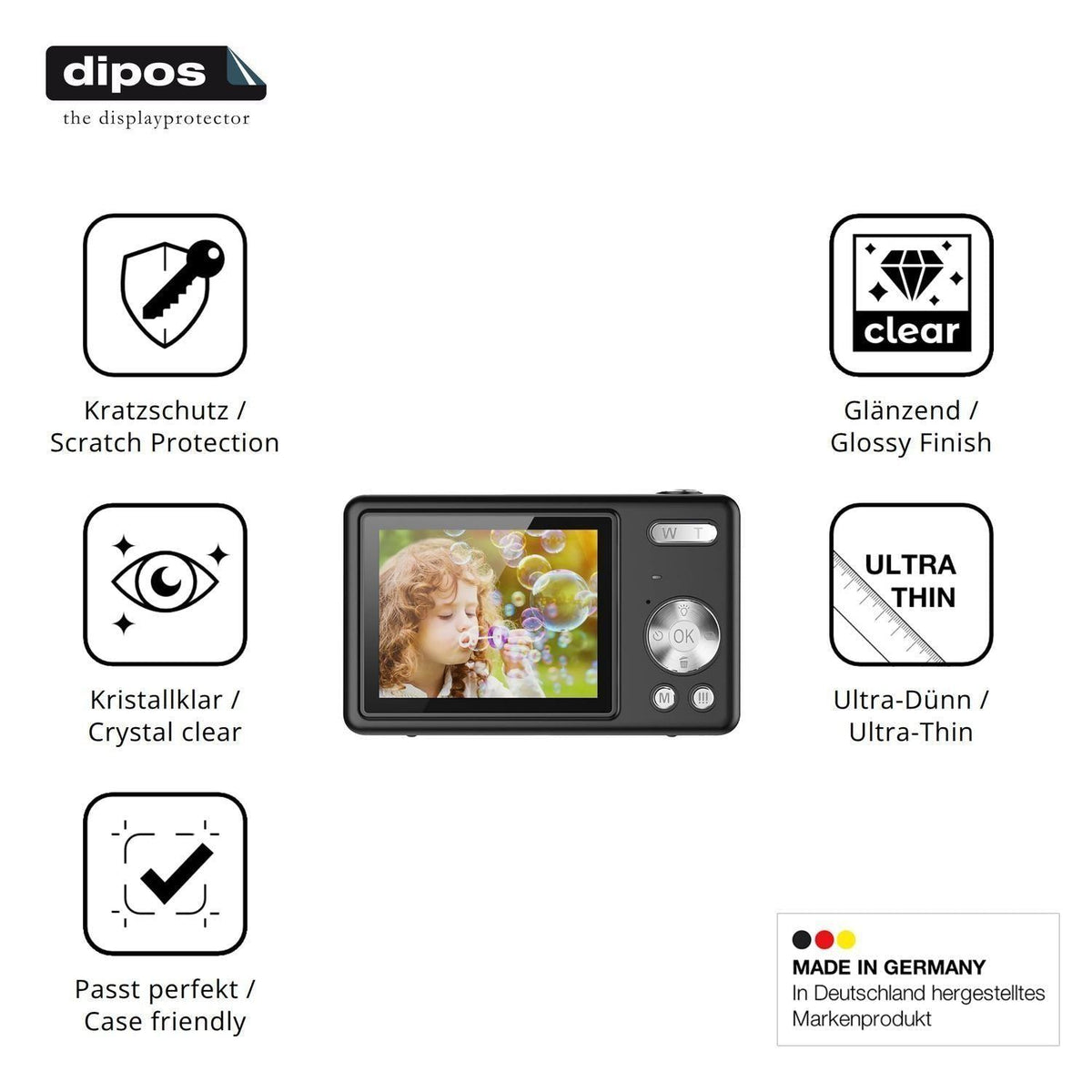 4x Schutzfolie klar für Cetoon Q12 Display-Schutzf (7)