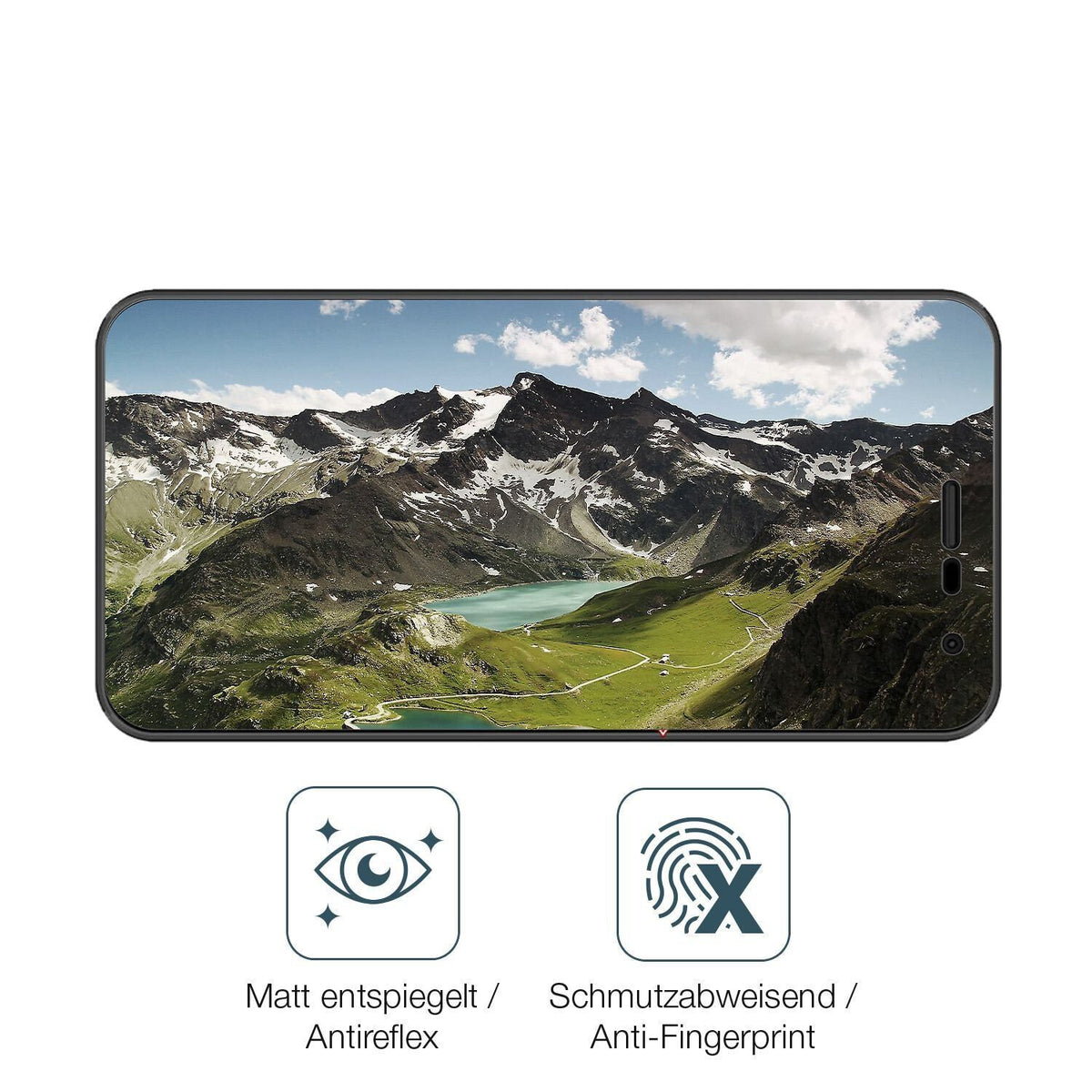 2x 9H Schutzfolie matt für Bmobile AX1077 Panzerfo (5)