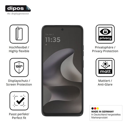 Full Cover Privacy Blickschutzfolie für Motorola M (5)