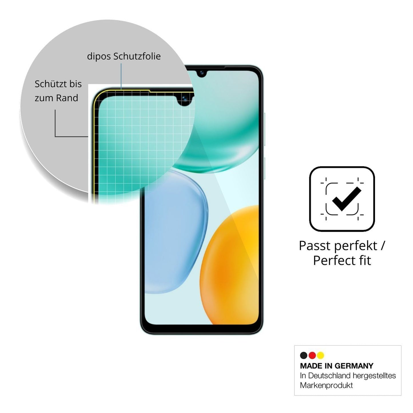 2x 3D Full Cover Schutzfolie für Honor Play 70C (6)