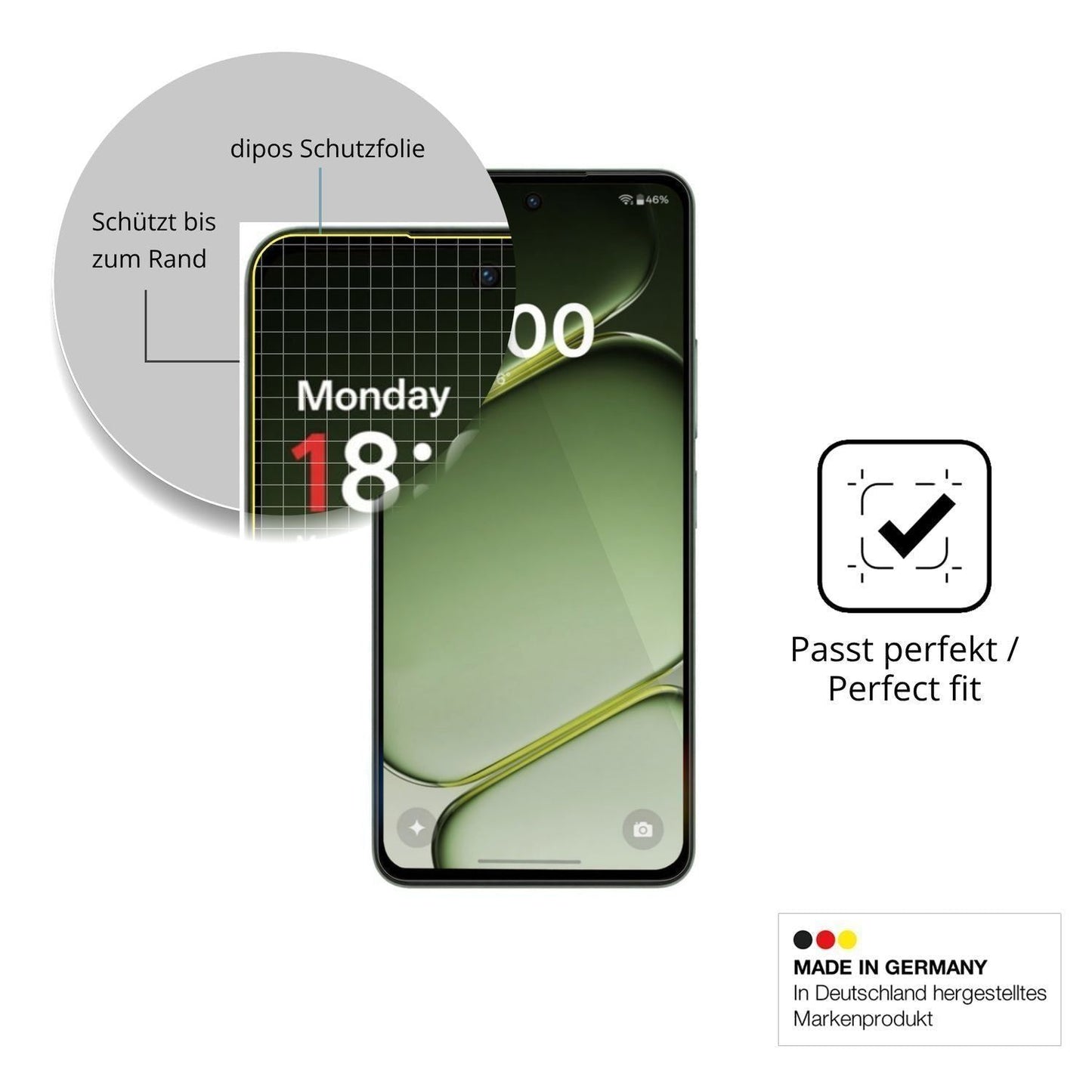 2x 3D Full Cover Schutzfolie für OnePlus Nord CE6  (6)