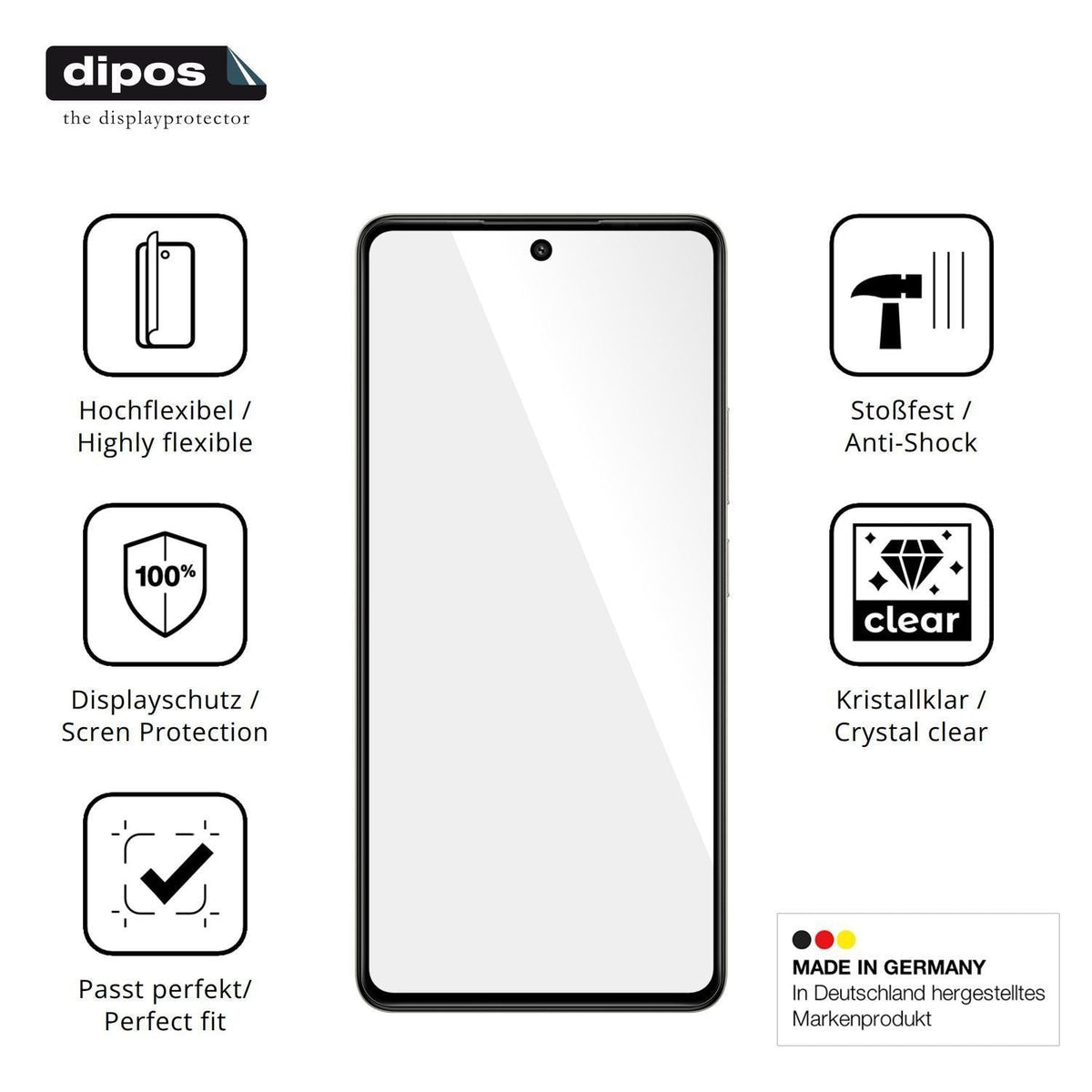 2x 3D Full Cover Schutzfolie für General Mobile GM (7)