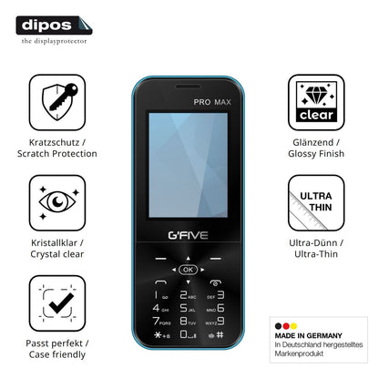 4x Schutzfolie klar für GFive Pro Max Display-Schu (7)