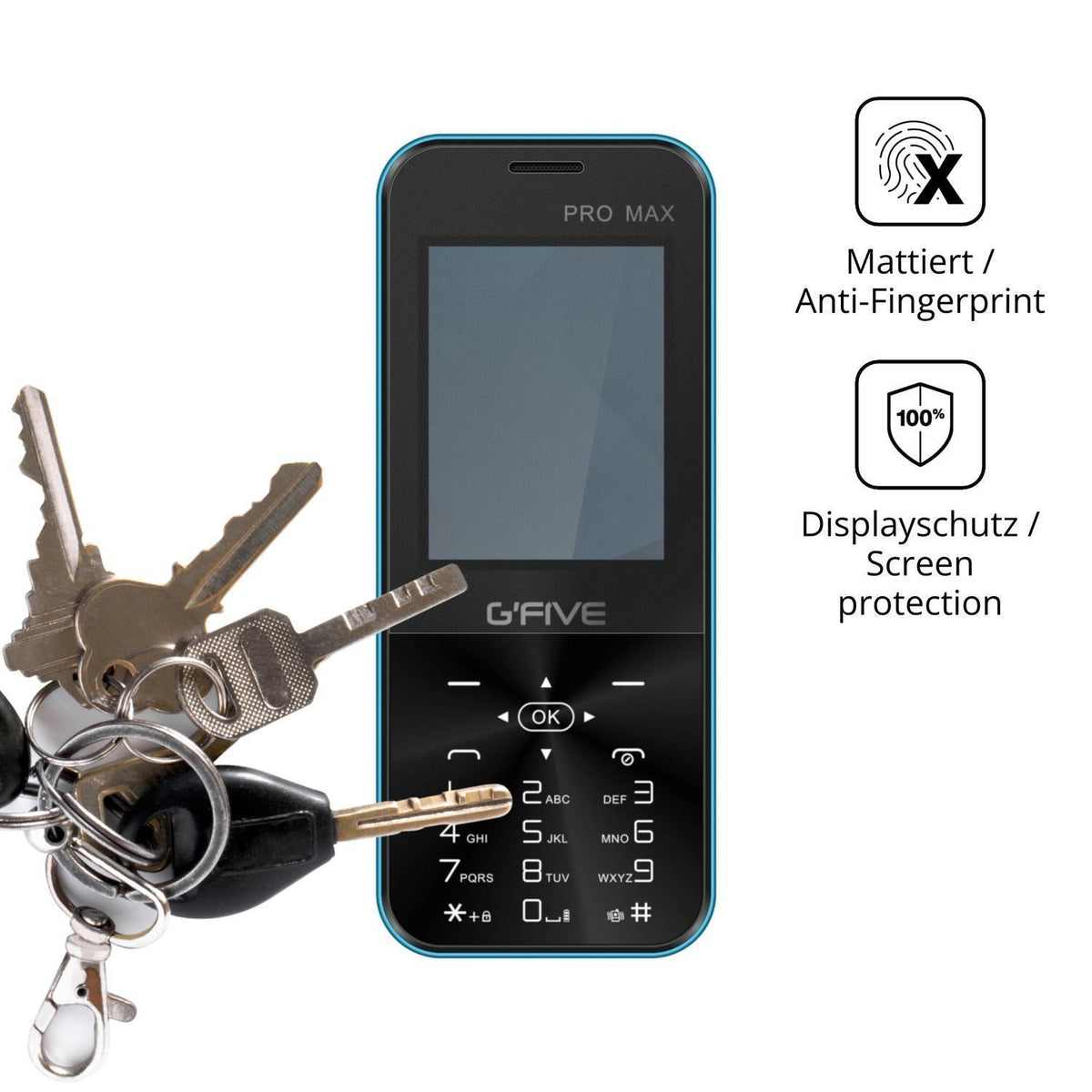 Blickschutzfolie für GFive Pro Max matt Schutzfoli (3)