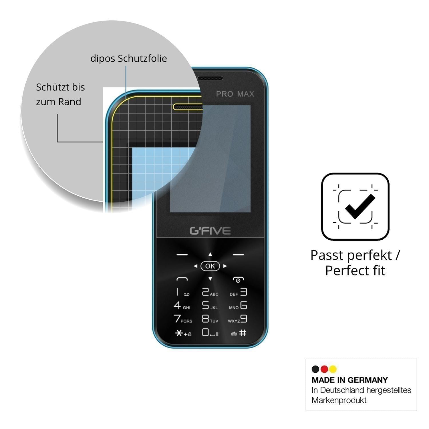 Blickschutzfolie für GFive Pro Max matt Schutzfoli (4)
