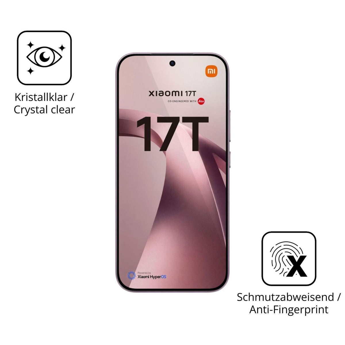 2x 9H Schutzfolie für Xiaomi 17T Panzerfolie (5)