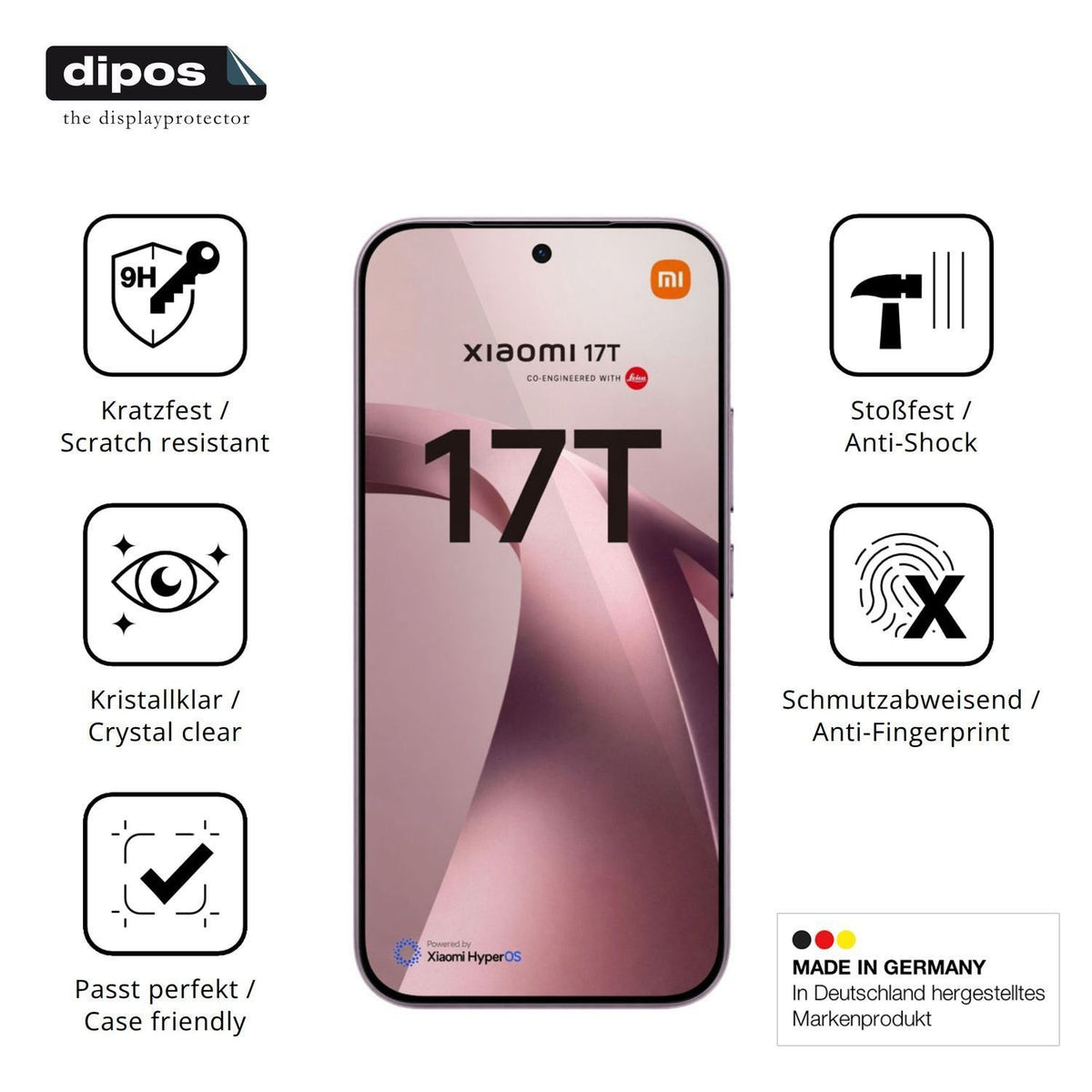 2x 9H Schutzfolie für Xiaomi 17T Panzerfolie (7)