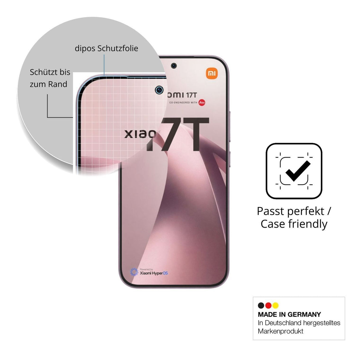 2x 9H Schutzfolie matt für Xiaomi 17T Panzerfolie (6)