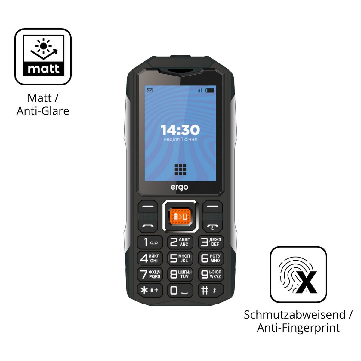 4x Schutzfolie matt für Ergo E242 Display-Schutzfo (5)
