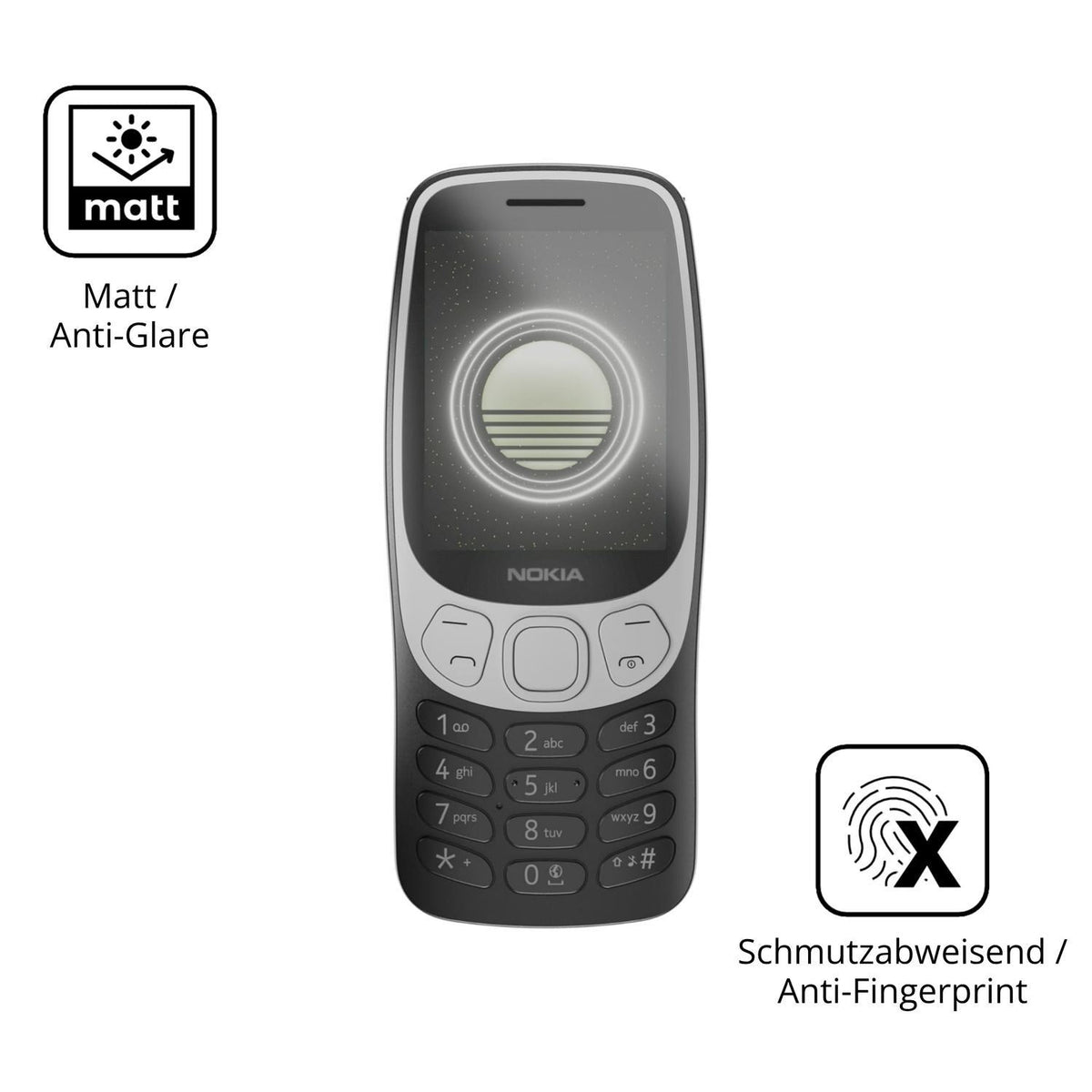 4x Schutzfolie matt für Nokia 3210 4G Display-Schu (5)