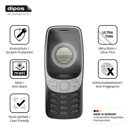 4x Schutzfolie matt für Nokia 3210 4G Display-Schu (7)