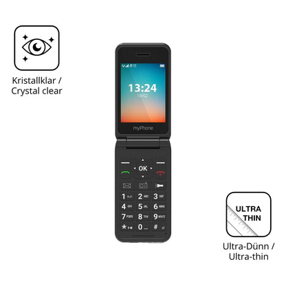 4x Schutzfolie klar für MP myPhone Flip LTE Displa (5)