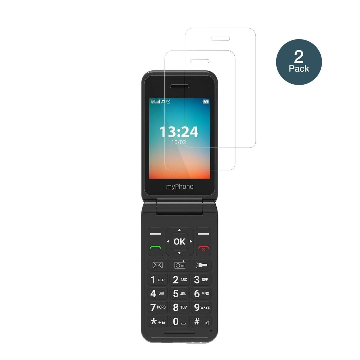 2x 9H Schutzfolie für MP myPhone Flip LTE Panzerfo (2)