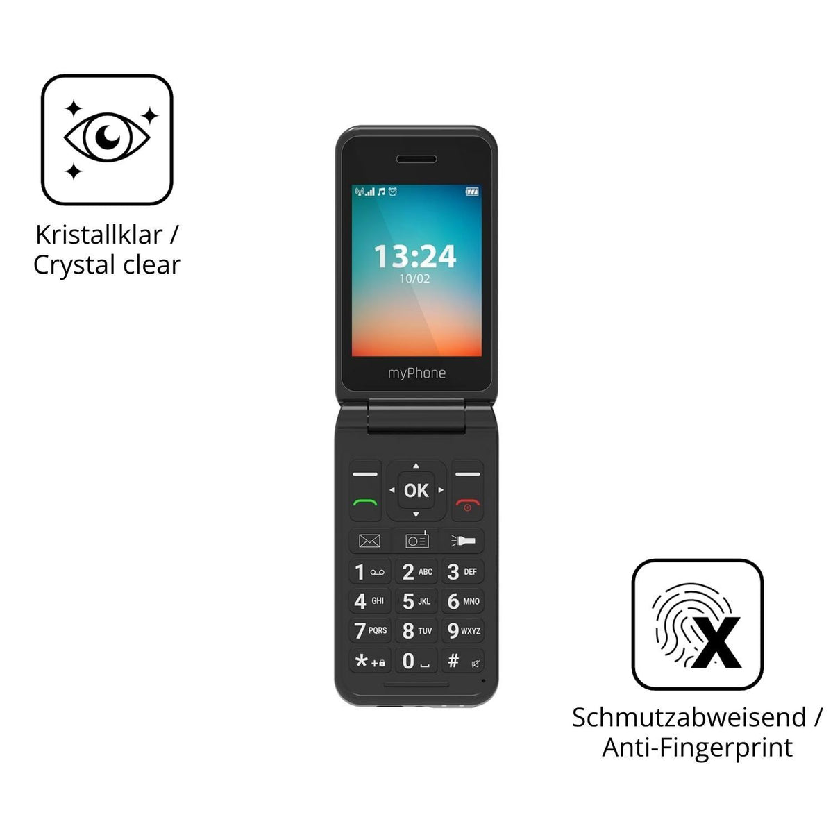 2x 9H Schutzfolie für MP myPhone Flip LTE Panzerfo (5)