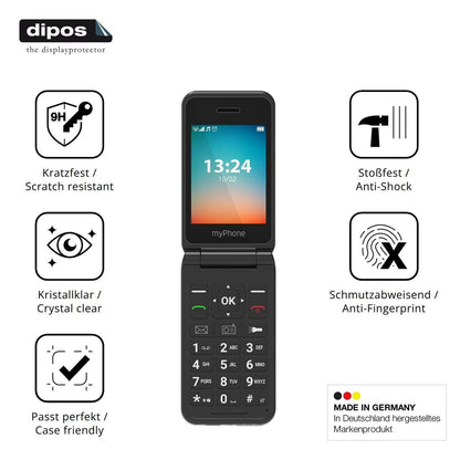 2x 9H Schutzfolie für MP myPhone Flip LTE Panzerfo (7)