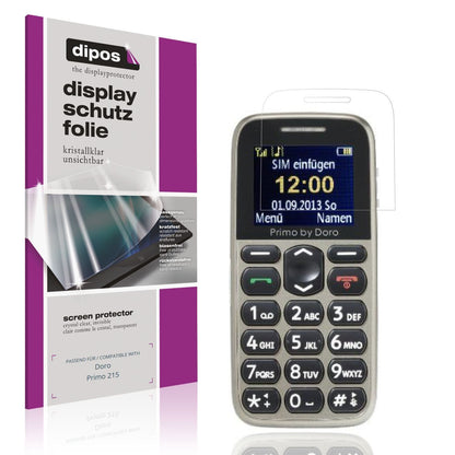 4x Schutzfolie klar für Doro Primo 215 Display-Sch (1)